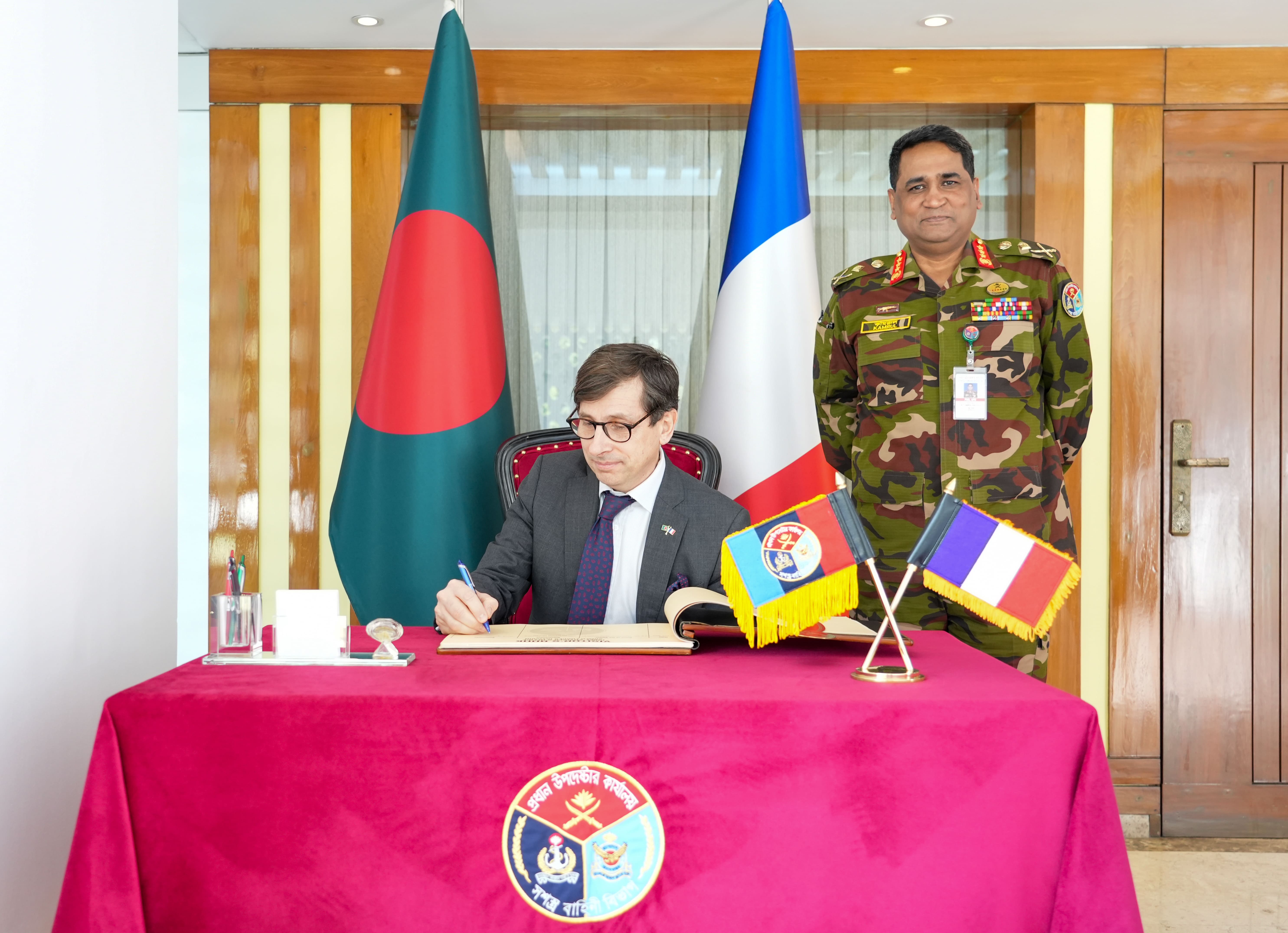‘Call On’ between Newly Appointed Ambassador of France to Bangladesh and Principal Staff Officer (PSO), Armed Forces Division (AFD)