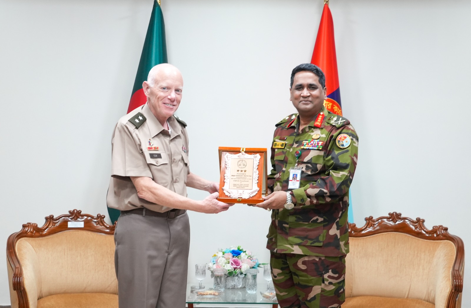 Call On’ between Major General E Darrin Cox, Commanding General, 18th Theater Medical Command (18th TMC), USA and Principal Staff Officer (PSO), Armed Forces Division (AFD)